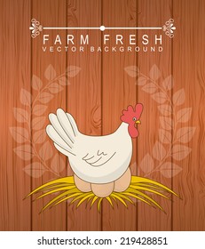 farm fresh graphic design , vector illustration