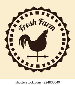 farm fresh graphic design , vector illustration