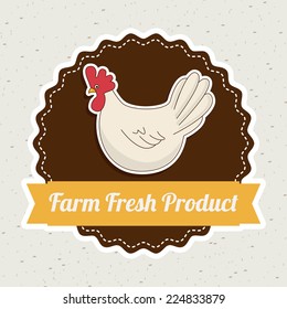farm fresh graphic design , vector illustration