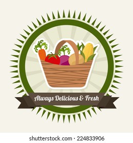 farm fresh graphic design , vector illustration