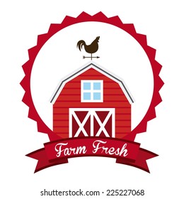 farm fresh graphic design , vector illustration