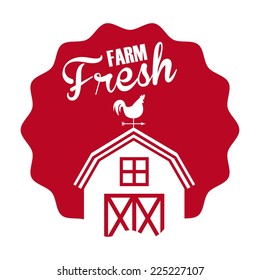 farm fresh graphic design , vector illustration