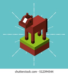 farm fresh isometric icon vector illustration design