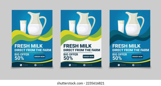 Farm Fresh Milk Flyer Template