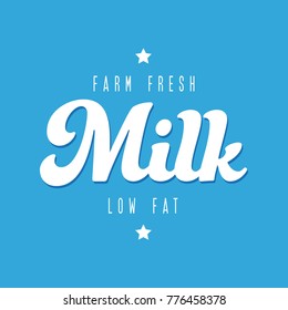 Farm fresh milk sign