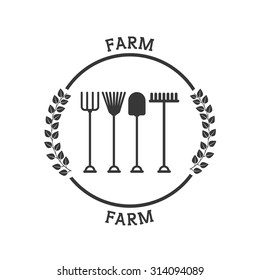 farm fresh pictogram design, vector illustration eps10 graphic 