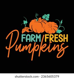 Farm Fresh Pumpkins, New Fall  Design Template