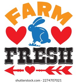 Farm Fresh T-shirt Design Vector File