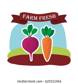 farm fresh vegetables liifestyle healthy sticker