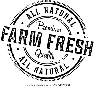 Farm Fresh Vintage Product Stamp