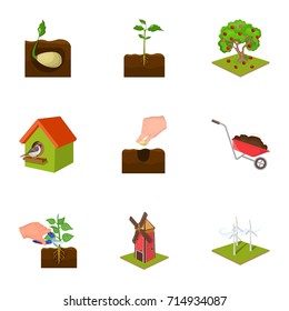 Farm, garden, nature and other web icon in cartoon style.Ecosystem, ecology, plot, icons in set collection.