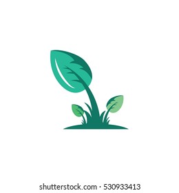 Farm Garden Vector Logo Design Element