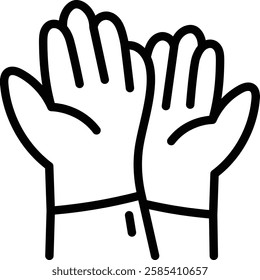 Farm Gloves Icon. Gloves Icon