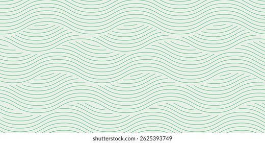 banner verde da fazenda, fundo abstrato orgânico com campos. linhas verdes onduladas, produtos orgânicos naturais. fundo ecologia. agricultores listrados verde Padrão

