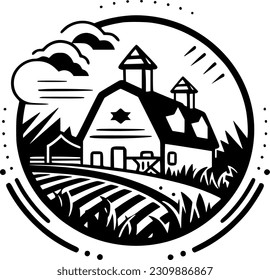 Farm - High Quality Vector Logo - Vector illustration ideal for T-shirt graphic