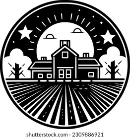 Farm - High Quality Vector Logo - Vector illustration ideal for T-shirt graphic