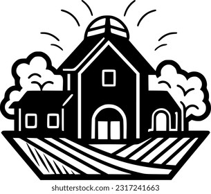 Farm - High Quality Vector Logo - Vector illustration ideal for T-shirt graphic