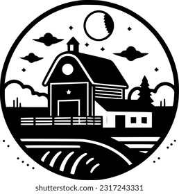 Farm - High Quality Vector Logo - Vector illustration ideal for T-shirt graphic