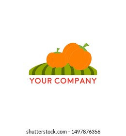 Farm House concept logo, with fruit