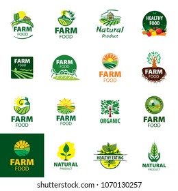 Farm House concept logo full vector