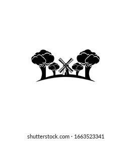  Logotipo del concepto "casa de granja", aislado en fondo blanco.