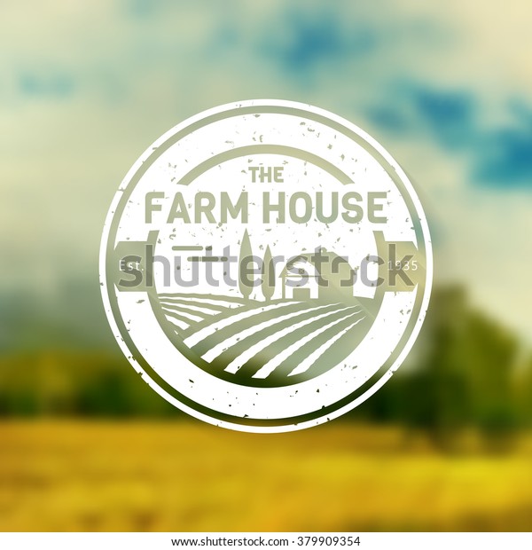 Farm House Concept Logo Vintage Logo Stock Vector (Royalty Free) 379909354