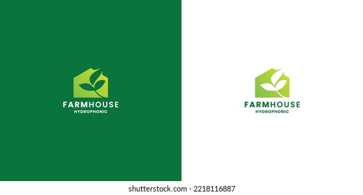 farm house, green house logo design inspiration