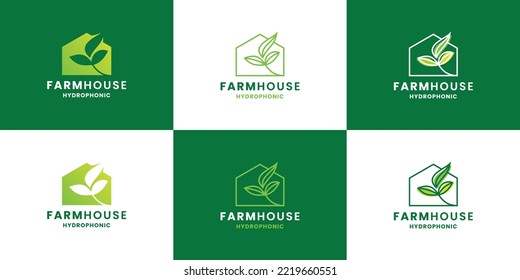 farm house, green house logo design bundle collection