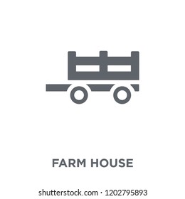 Farm house icon. Farm house design concept from Agriculture, Farming and Gardening collection. Simple element vector illustration on white background.