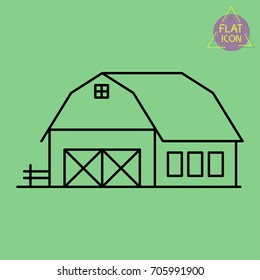 farm house line icon