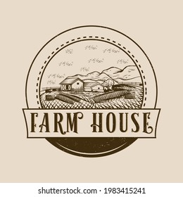 farm house logo design. suitable for your brand identity.