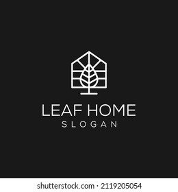 Farm house logo design. Vector illustration of abstract agriculture farm icon design. Modern logo design with line art style.