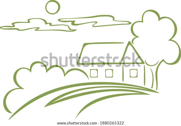 \
farm house logo\
natural products on\
earth