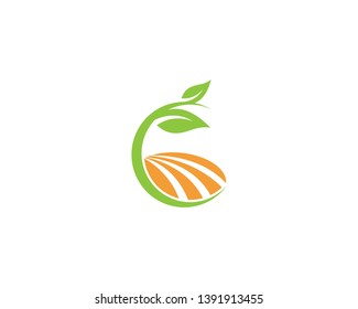 Farm house logo vector icon template
