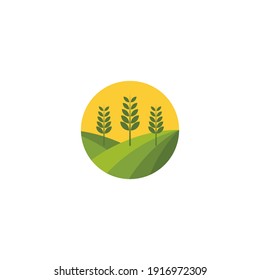 Farm house logo vector icon template