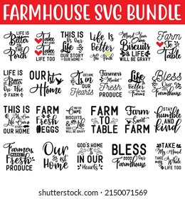 Farm house SVG Bundle.Farm house T-shirt Design SVG Bundle.