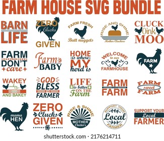 Farm house Svg Bundle.Farm house T-shirt Design Svg Bundle. svg