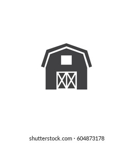 Farm House Vector Icon. 