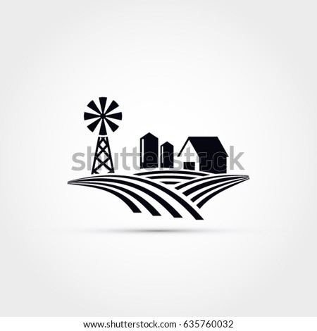 Farm house vector illustration