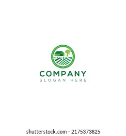 Diseño del logotipo del vector de la casa de explotación