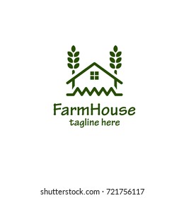 Farm House. Vector Logo Template