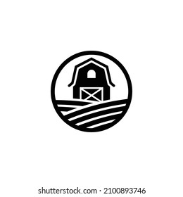 Farm icon. Barn icon design vector illustration