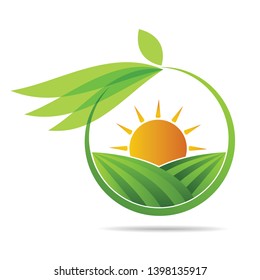 Farm icon concept logo full vector