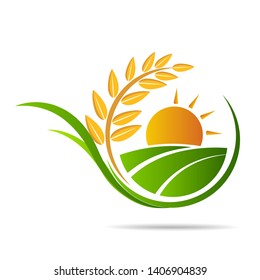 Farm icon concept logo full vector