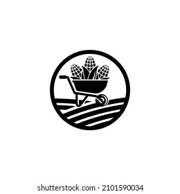 Farm icon. Corn icon design vector illustration