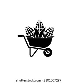 Farm icon. Corn icon design vector illustration
