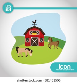 Farm icon design 