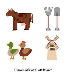 farm icon design, vector illustration eps10 graphic 
