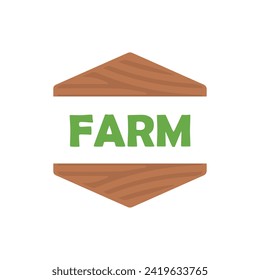 farm icon on a white background, vector illustration