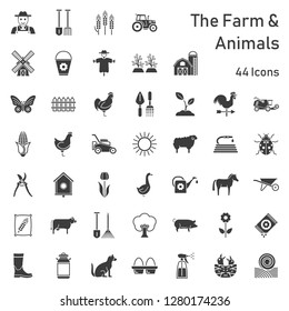 farm icon set